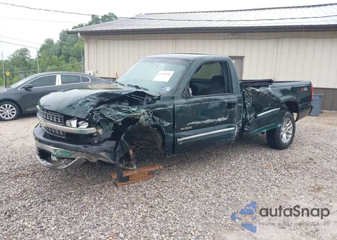 2002 Chevrolet Silverado 1500 Ls из США, поврежденный, VIN 1GCEK14T02Z117439